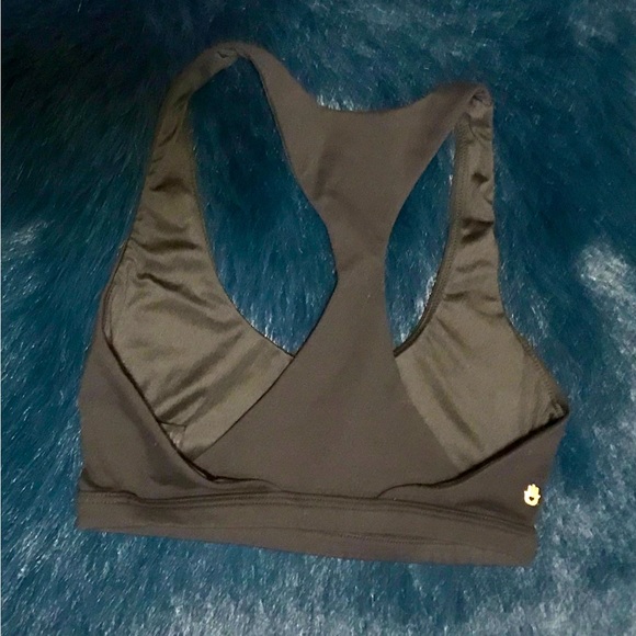 Spiritual Gangster Black With Colorful Print Sports Bra - Picture 2 of 3